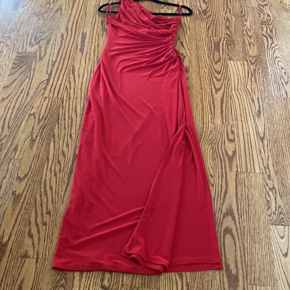 Lauren Ralph Lauren evening dress. Pullover style. Classic Roasted Pepper Red 4 - Picture 9 of 13